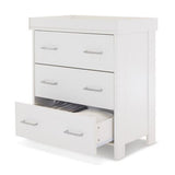 Nina 3 Piece Room Set & Underdrawer - White Wash