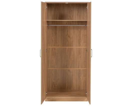 DAKOTA 2 DOOR WARDROBE BEDROOM SET - OAK EFFECT