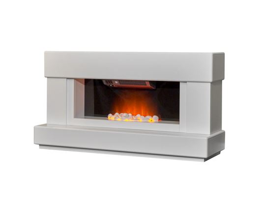 Vera Fireplace Suite 48inch - White