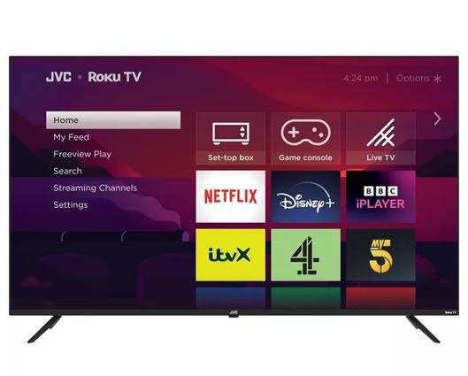 JVC LT-55CR530 Roku TV 55" Smart 4K Ultra HD HDR LED TV