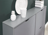 Slim 6 Drawer Shoe Cabinet-Grey