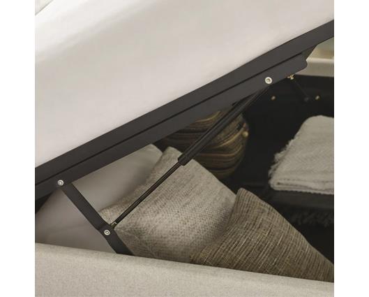 Maddock Ottoman Storage Bed Beige - King