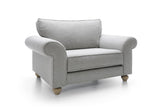 Iris Love Seat - Light Grey