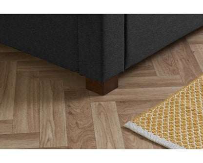 Valentino King Bed - Charcoal