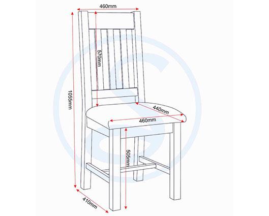 WINDSOR SLATTED DINING CHAIR (X2 PER BOX) - IVORY/OAT FABRIC