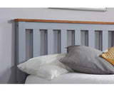 Phoenix Single Ottoman Bed - Stone Grey