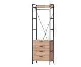 Cohen 4 Drawer Open Wardrobe- Riveria Oak