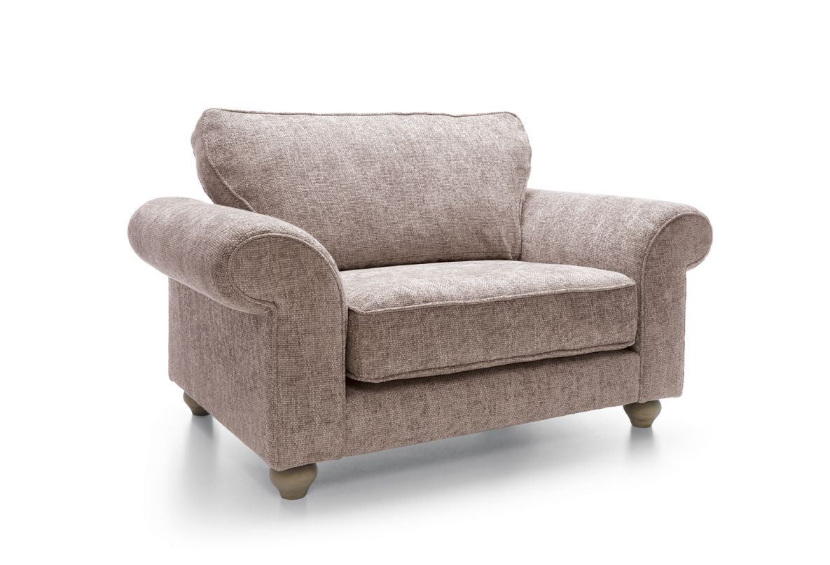 Iris Love Seat - Woodrose