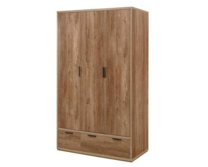 Sullivan 3 Door 2 Drawer Wardrobe - Oak