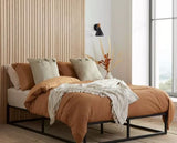 120CM SOHO METAL PLATFORM BED BLACK