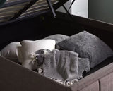 Hannover Ottoman King Bed - Grey