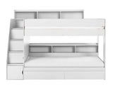 CAMELOT STAIRCASE BUNK ALL WHITE - Default Title