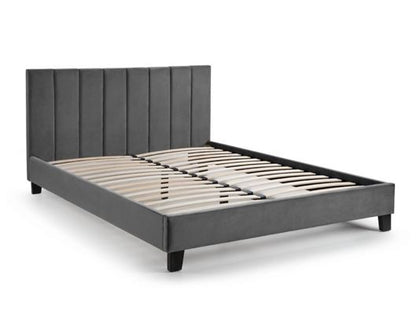 Rosa Velvet Bed in a Box King - Grey