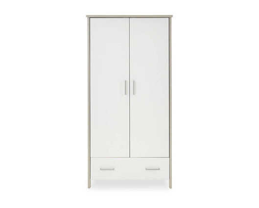 Nina Double Wardrobe - Grey Wash & White