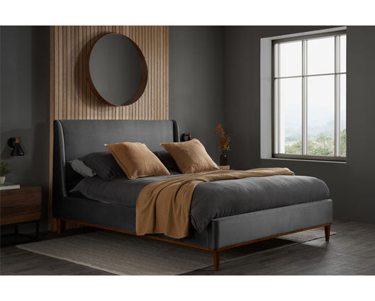 Lincoln King Bed - Grey