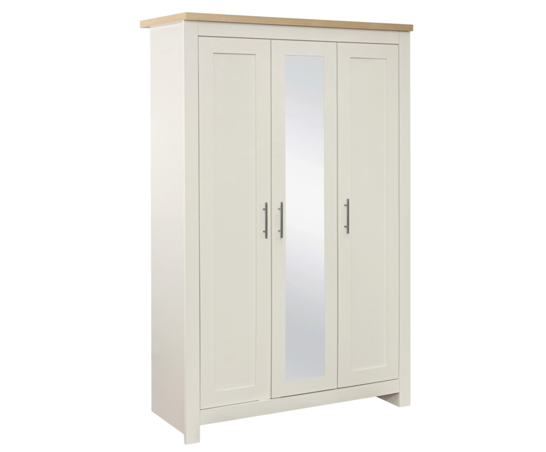 Harper 3 Door Wardrobe With Mirror