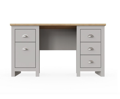 Lincoln Study Desk- Light Grey