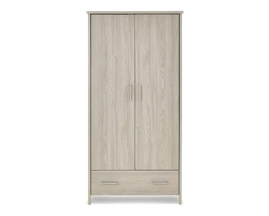 Nina Double Wardrobe - Grey Wash & White