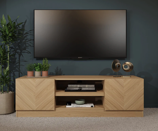 Ciaro 2 Door TV Unit- Euro Oak