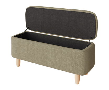 Finlee Boucle Ottoman- Natural Mushroom