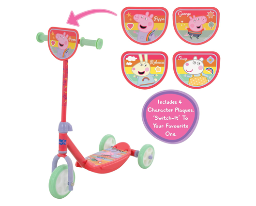 Peppa Pig Switch It Multi Character Tri-Scooter