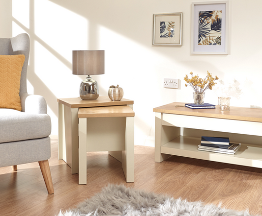 Lachlan Nesting Tables- Cream