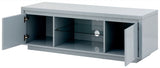 Arctic High Gloss LED Large TV Unit-Grey