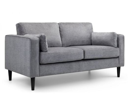 Houston 2 Seater-Dark Grey Chenille Fabric