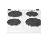 Haden HE51SW 50cm Electric Single Cavity cooker with Solid Plate Hob