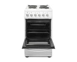 Haden HES051W 50cm Electric Single Cavity cooker with Solid Plate Hob