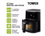 Vortx 8L Vision Air Fryer Digital Black