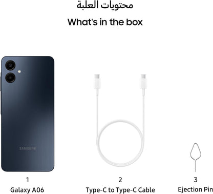 Samsung Galaxy A06 4G 4/64GB Unlocked & Sim free Smartphone Black