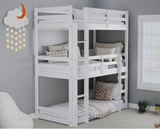 Talon Triple Bunk- White