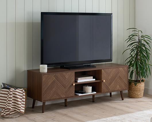 Herringford Large TV Unit - Walnut