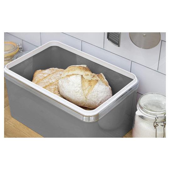 Retro Bread Bin - Grey