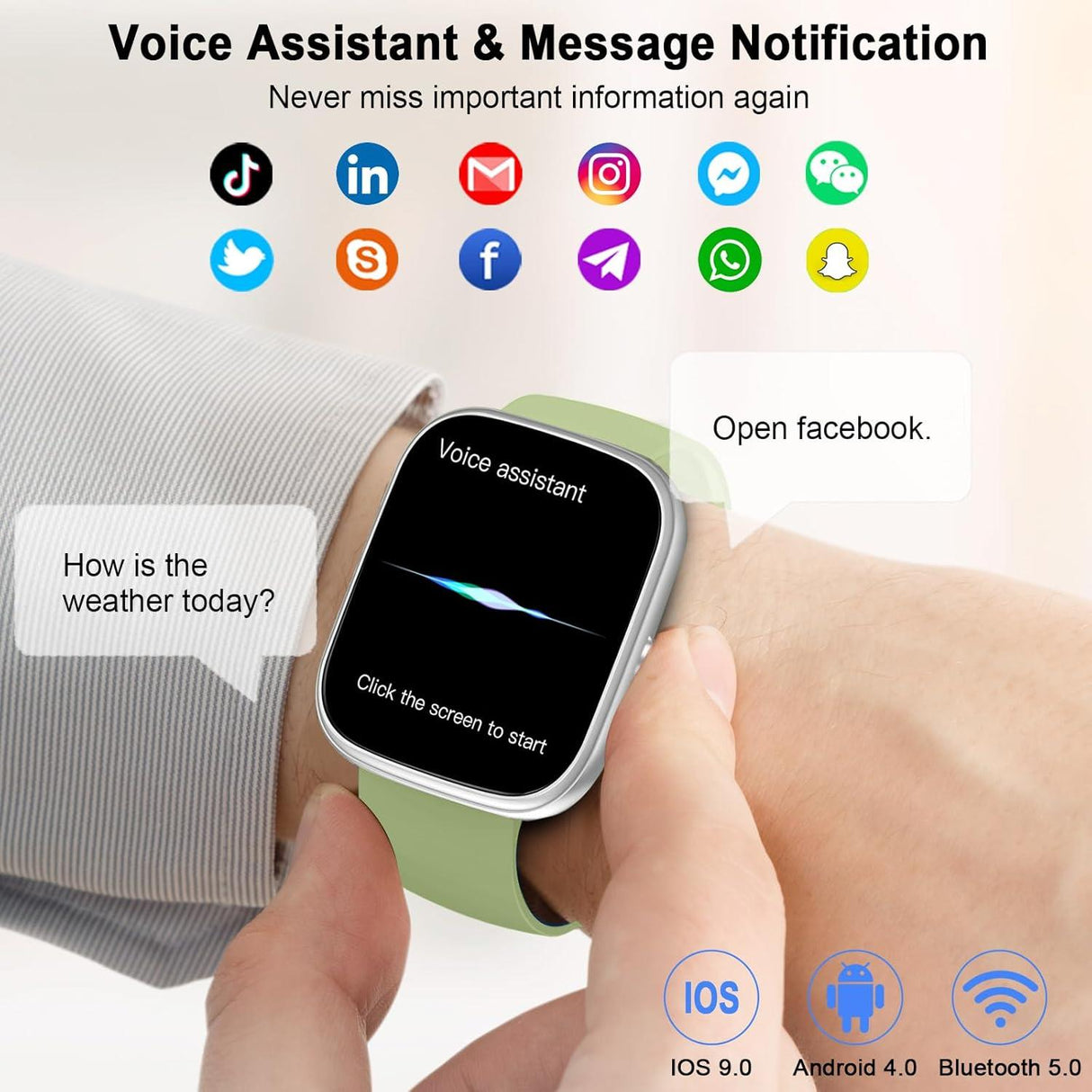 Smart Watch - Sage Green