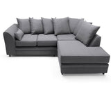Daisy Right Hand Facing Corner Sofa - Dark Grey