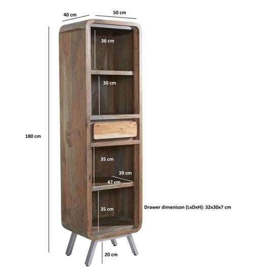 Alaw Narrow Bookcase