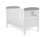 Koala Grey Cot Bed & Under Drawer
