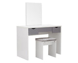Ella Dressing Table Set- White & Grey