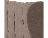 VERONA 5' BED - BROWN FABRIC