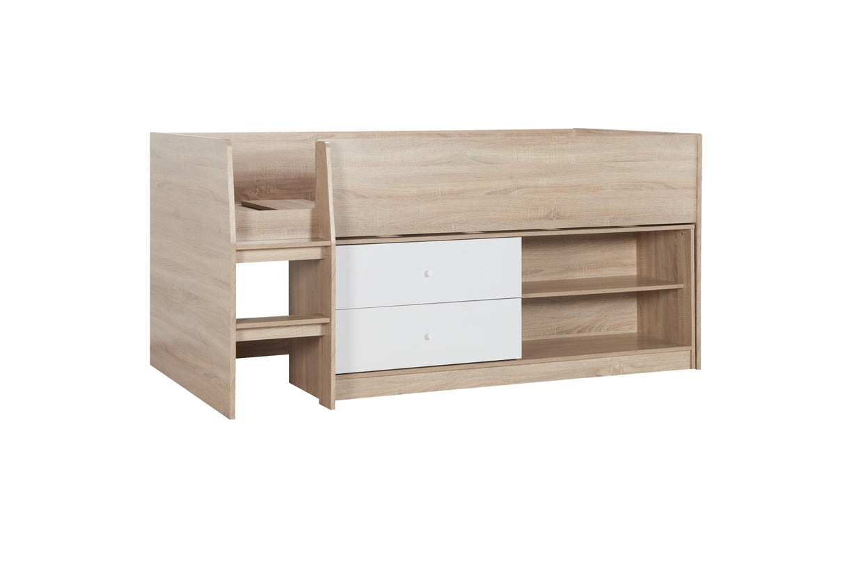 Lennox Cabin Bed - White & Oak