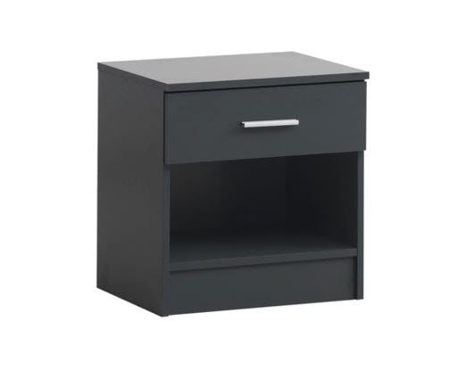 Original Nightstand with 1 Drawer-Dark Grey