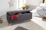 Secreto Ottoman Storage Unit-Charcoal Grey