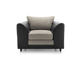 Dan Armchair - Brown & Beige