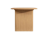 Axel Oval Fluted Dining Table - Oak