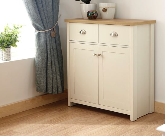 Lachlan Compact Sideboard- Cream