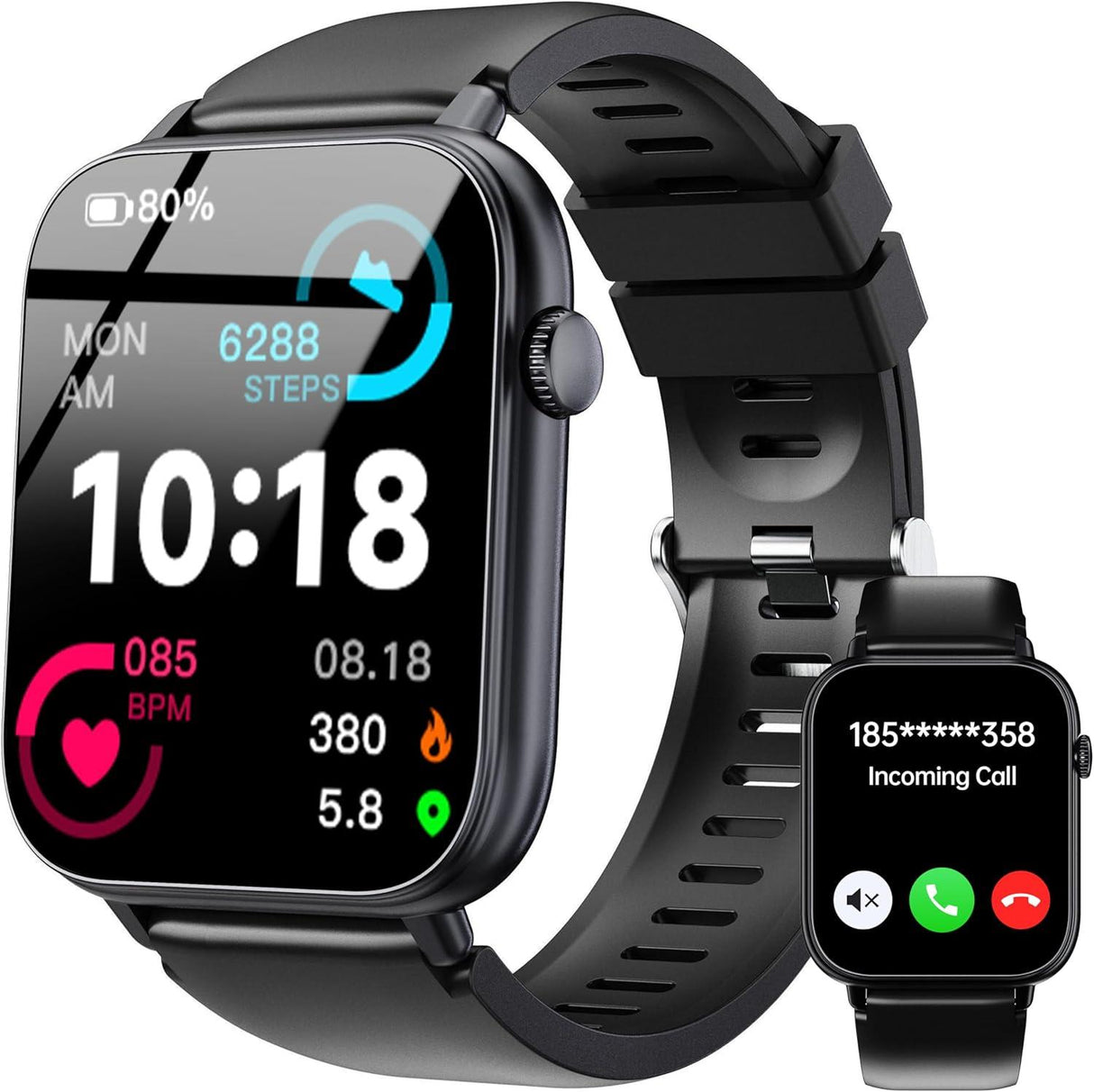 Smart Fitness Watch - Black