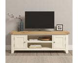 WINDSOR STRAIGHT TV UNIT - NATURAL OAK