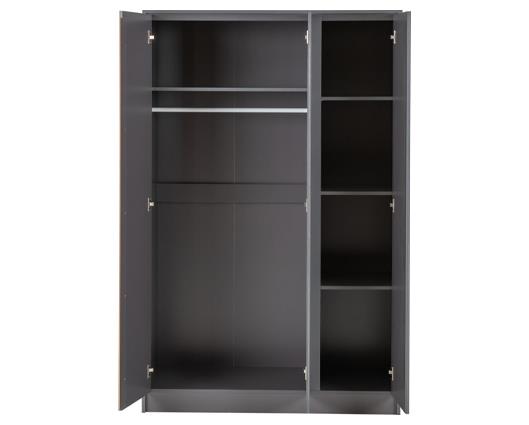 MALVERN 3 DOOR WARDROBE BEDROOM SET - GREY
